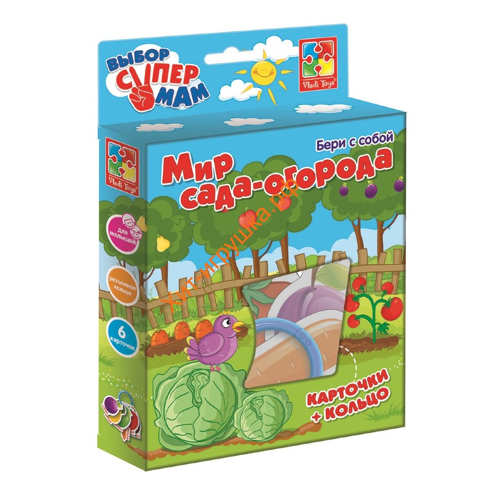 Многофункциональная игра Фигурные карточки на кольце 